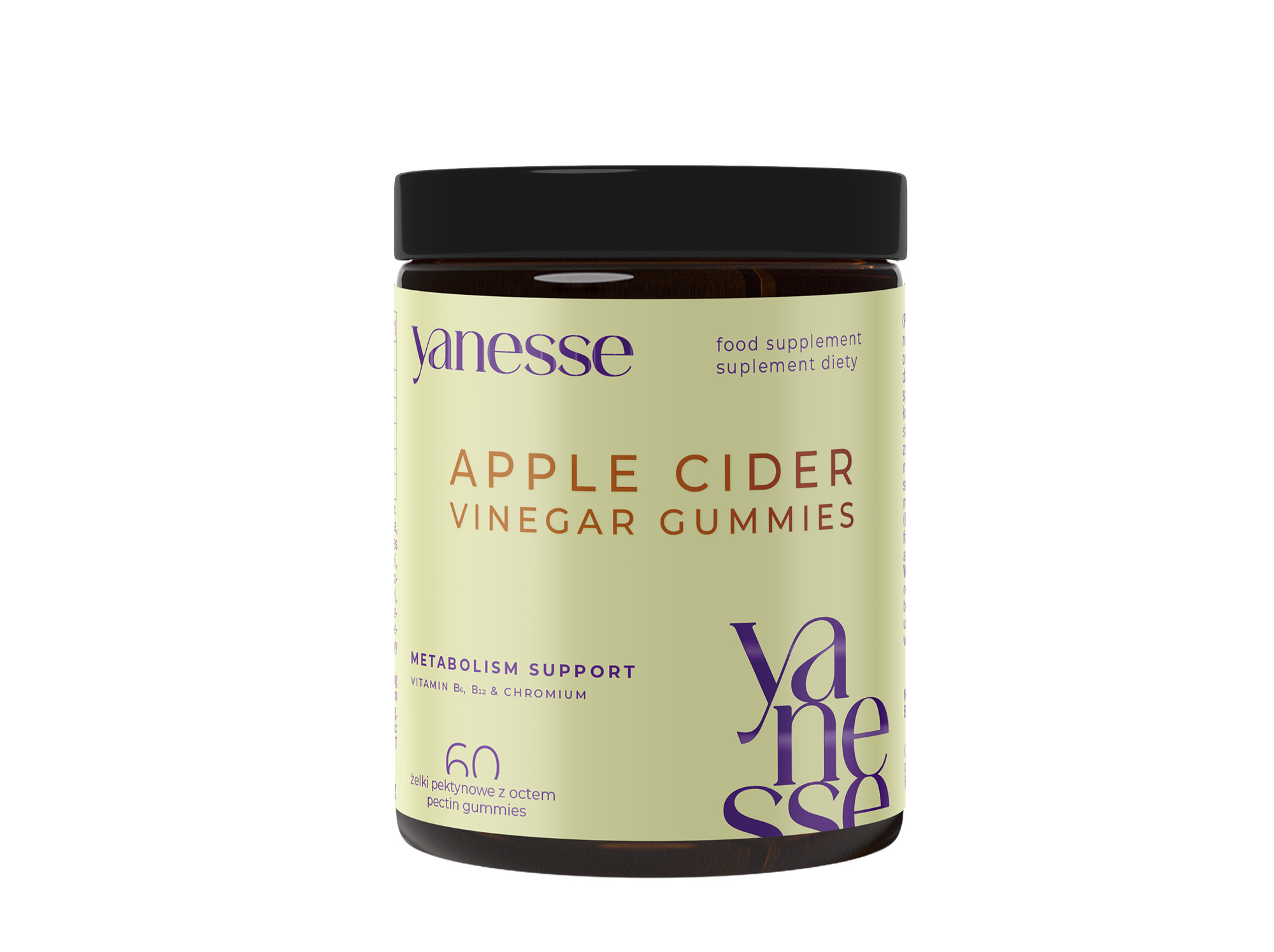 Янесс пастилки с яблучним оцтом, 60 пастилок, noveco shop